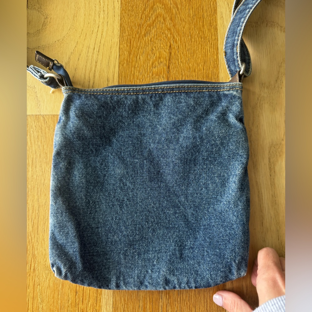 Denim Blue Jean Crossbody Bag Purse - Picture 5 of 8